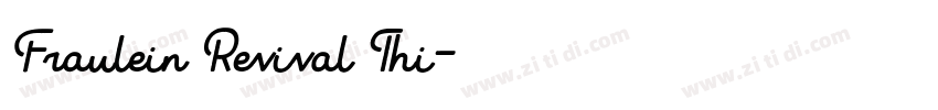 Fraulein Revival Thi字体转换